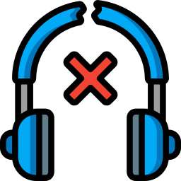 Music headphones icon