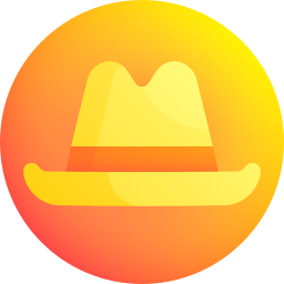 Детективная шляпа иконка