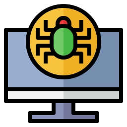 Cyber attack icon