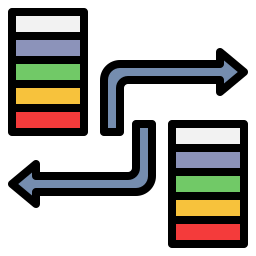 Data transformation icon