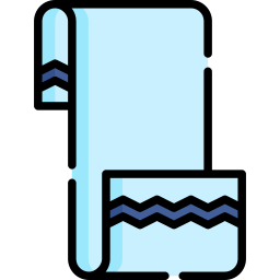 Beach towel icon