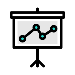 graphique en ligne Icône