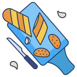 Garlic bread icon