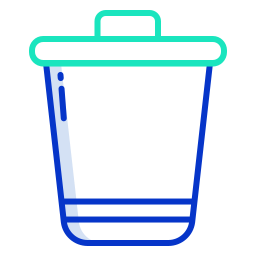 Trash bin icon