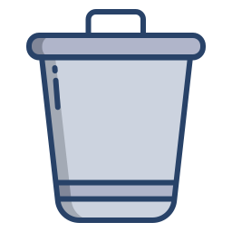 Trash bin icon