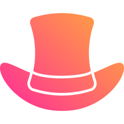 sombrero de copa icono