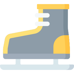 Ice skating shoes icon