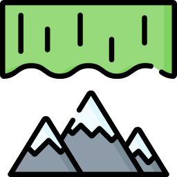 Aurora borealis icon