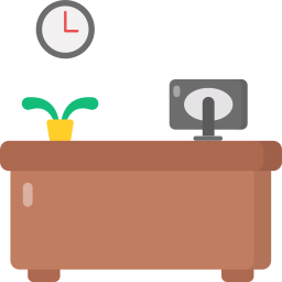 Reception desk icon