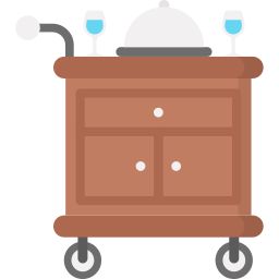 Food trolley icon