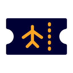 Plane ticket icon