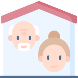 Elderly home icon