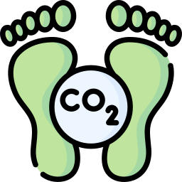 Carbon footprint icon