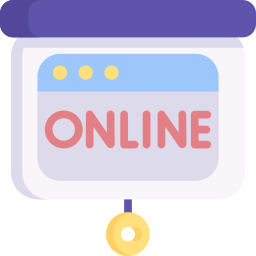 presentación en línea icono