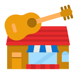 Music shop icon