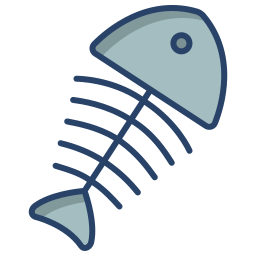 kość rybna ikona