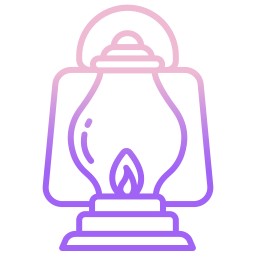 Oil lamp icon