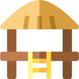 capanna sulla spiaggia icona