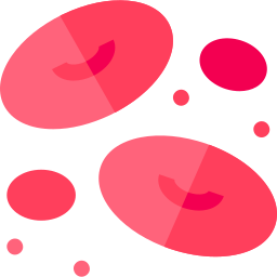 las células rojas de la sangre icono