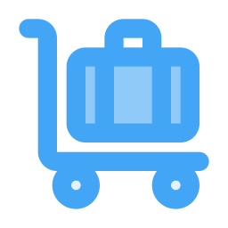 Trolley bag icon