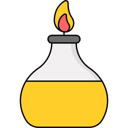 Oil lamp icon