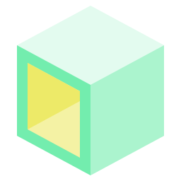 cubo 3d icono