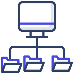 sieć komputerowa ikona