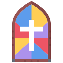 Stained glass icon