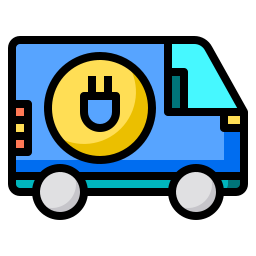 Electric vehicle icon