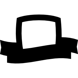 símbolo de prêmio de um escudo e um banner Ícone