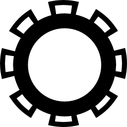 Award badge wheel icon