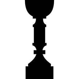 Trophy silhouette of tall shape icon