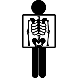 röntgenaufnahme eines mannes icon