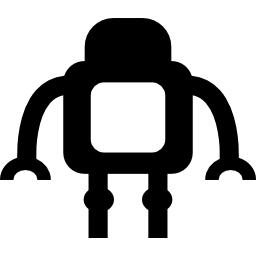 Small robot with arms and legs icon