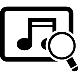 muziek zoeken icoon