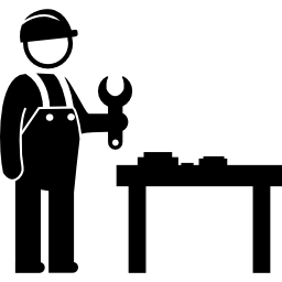 trabajador mecánico de la industria. icono