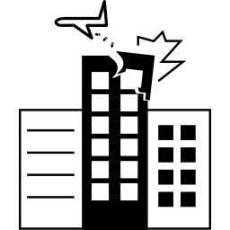 飛行機が建物に衝突 icon