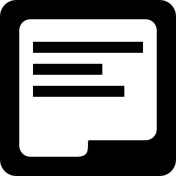 símbolo quadrado da campanha do adwords Ícone