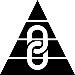 pirámide de enlace icono
