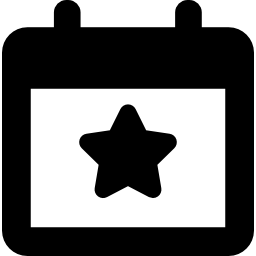 verkiezingsgebeurtenis op een kalender met stersymbool icoon