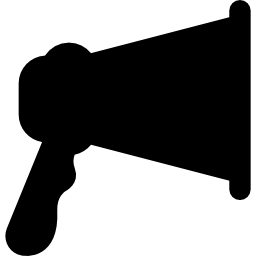 silhouette de haut-parleur Icône