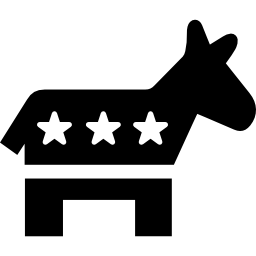 asino simbolo politico americano dei democratici icona