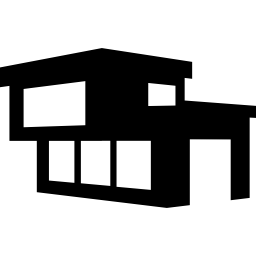 Modern building of a house icon