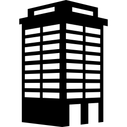 Building tower perspective icon