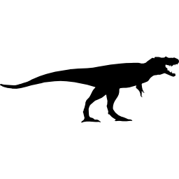 Daspletosaurus dinosaur shape icon