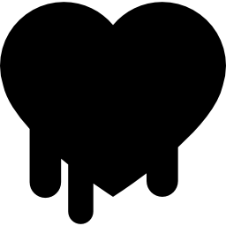 símbolo del corazón derretido del sistema de seguridad icono