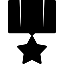 simbolo di riconoscimento della stella icona
