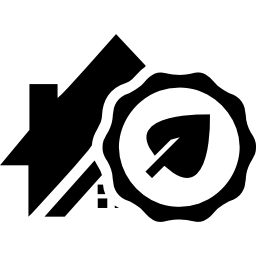 Ecological house real estate business symbol icon