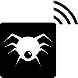 symbole de bogue avec signal Icône