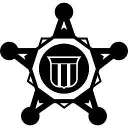 symbol bezpieczeństwa gwiazdy ikona